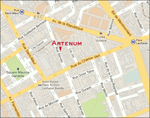 Plan Artenum Paris